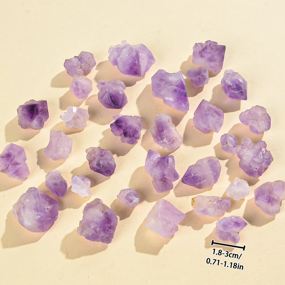 5/10/20pcs Random Natural Amethyst Tooth Decoration,mineral Healing Stone Home Decoration, DIY Gemstone Crystal Stone Decoration
