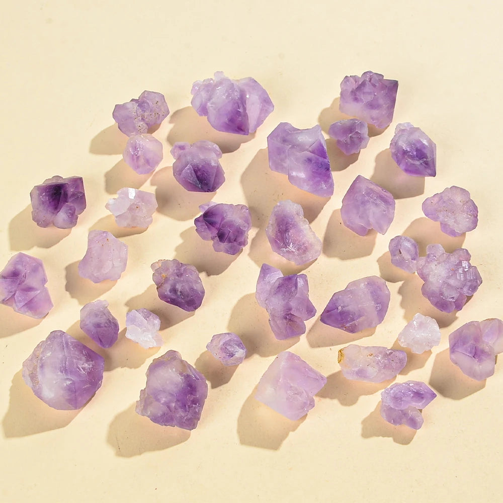 5/10/20pcs Random Natural Amethyst Tooth Decoration,mineral Healing Stone Home Decoration, DIY Gemstone Crystal Stone Decoration